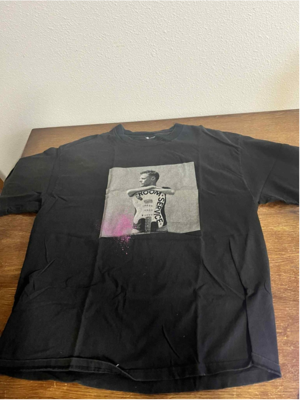 Bryan Adams 2005 Room Service Tour Concert T-Shirt Black Mens No Tag Excellent